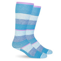 Blue Stripes Cotton Compression Socks