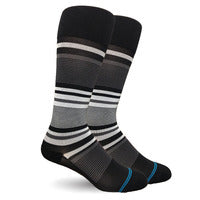 Black Stripes Cotton Compression Socks