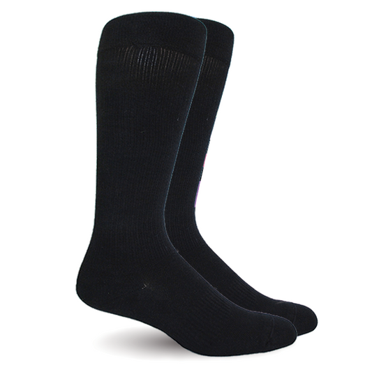 Solid Black Socks - Synthetic - Women's Medical