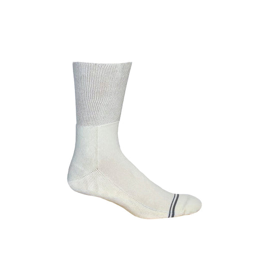 Solid White Diabetic Socks