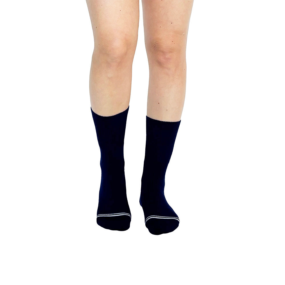 Solid Navy Diabetic Socks