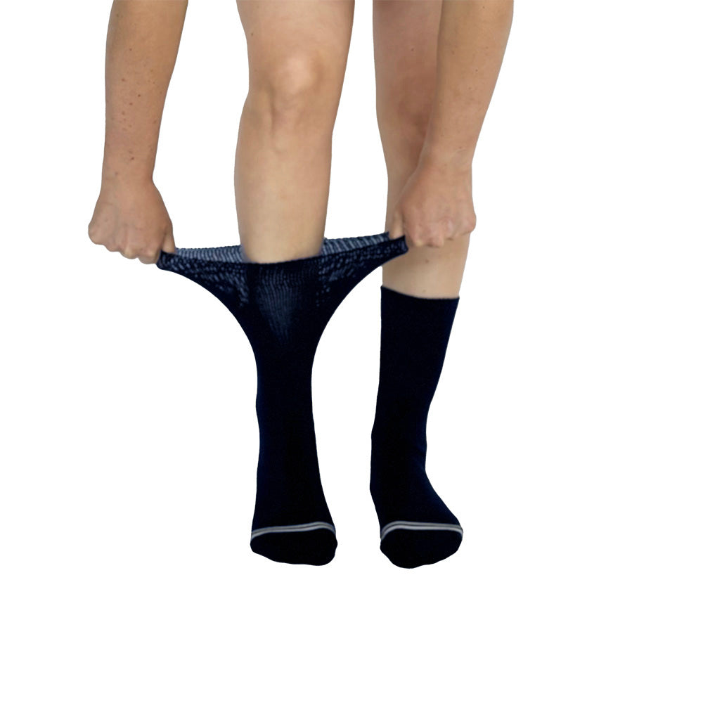 Solid Navy Diabetic Socks