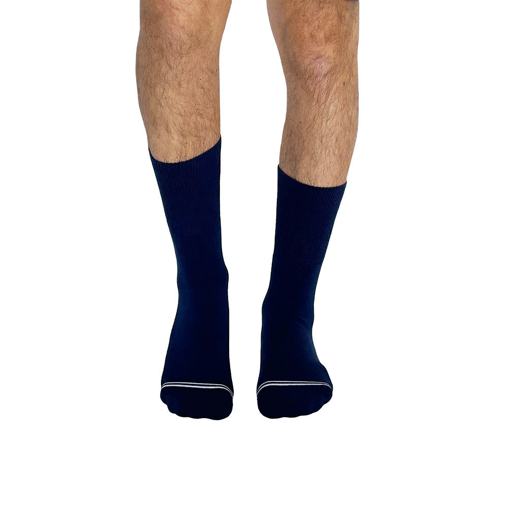 Solid Navy Diabetic Socks