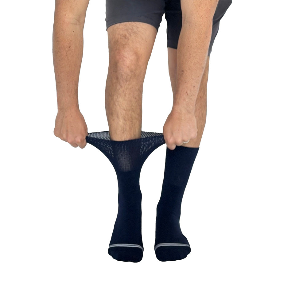 Solid Navy Diabetic Socks