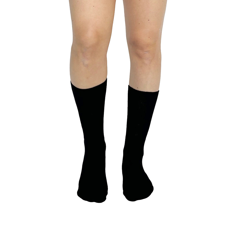 Solid Black Diabetic Socks