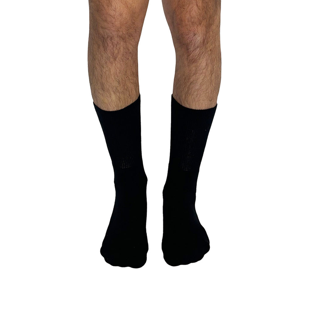 Solid Black Diabetic Socks