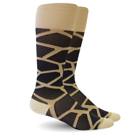 Giraffe Black/Brown - Synthetic Women's Medical - 20-30mmHg