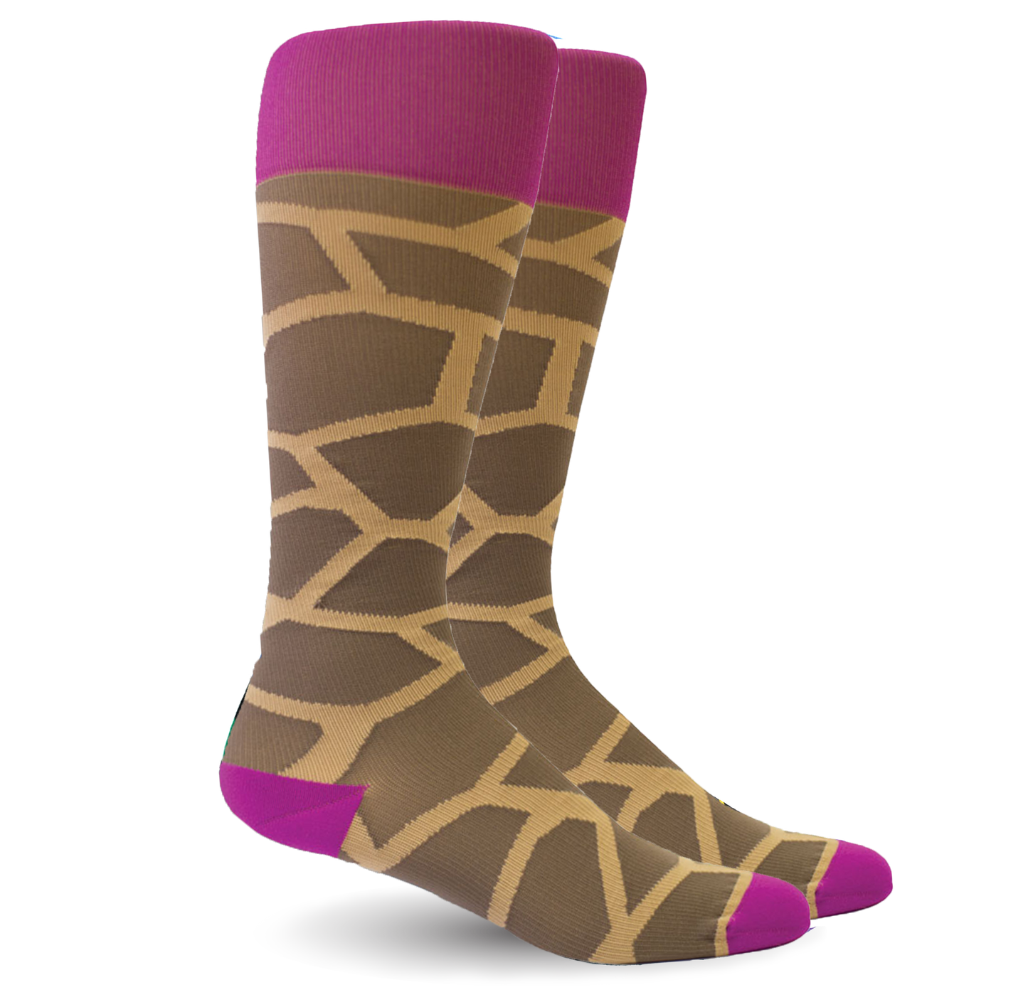 Giraffe Pink/Brown - Synthetic Women's Medical  20-30 mmHg