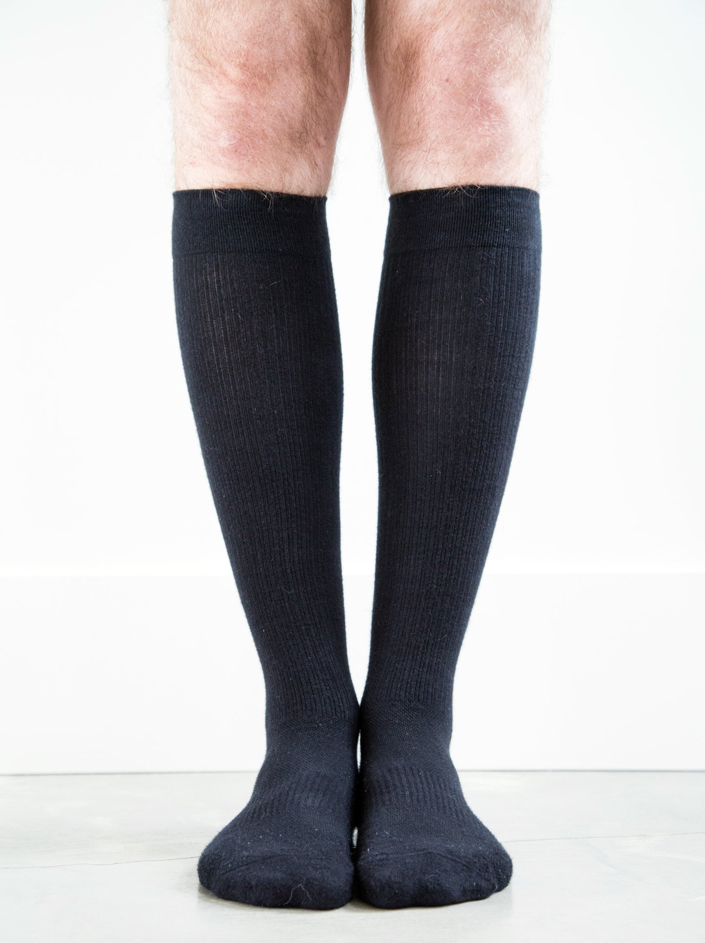 Solid Black Cotton Socks - Women's Medical