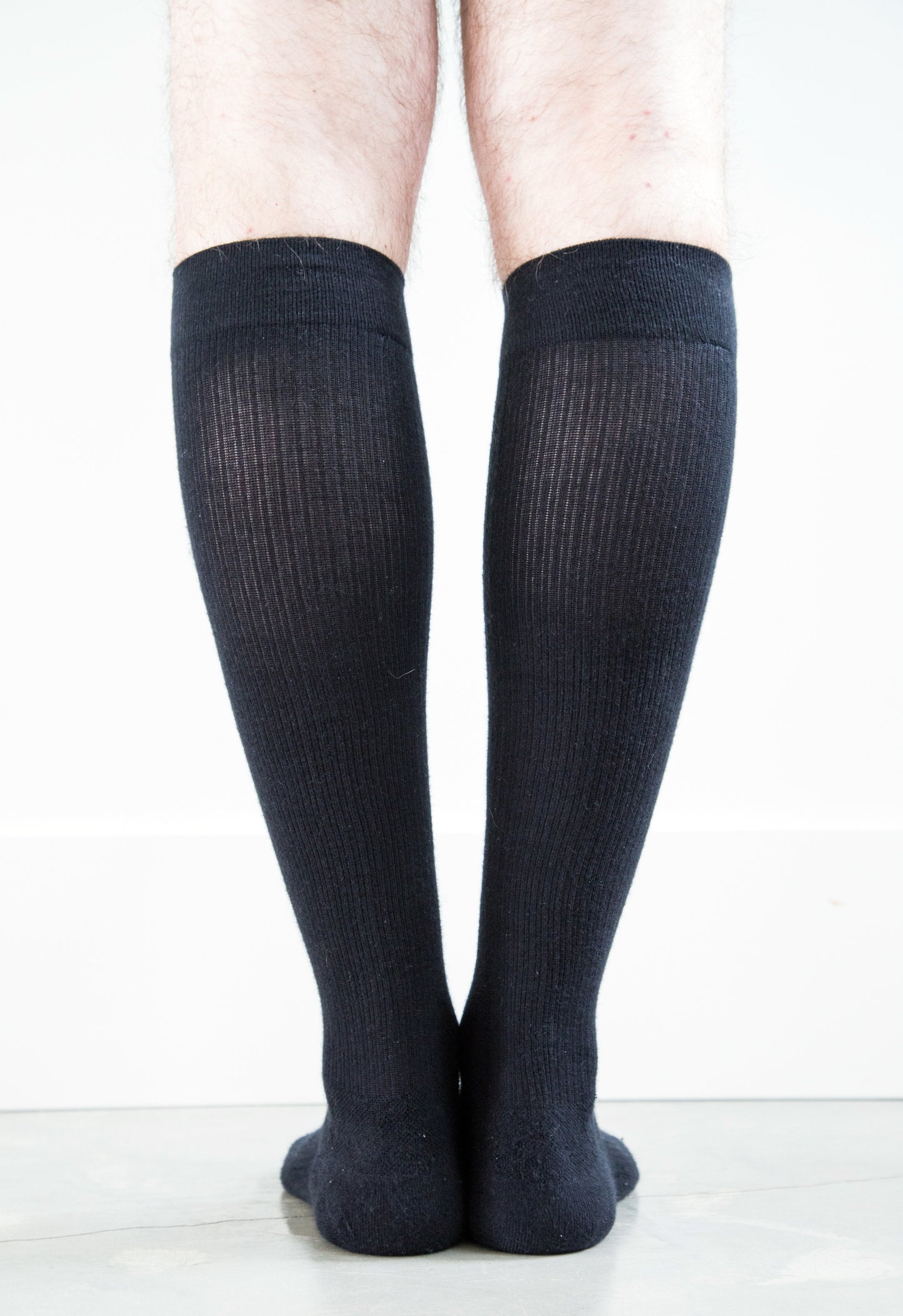 Solid Black Cotton Socks - Women's Medical