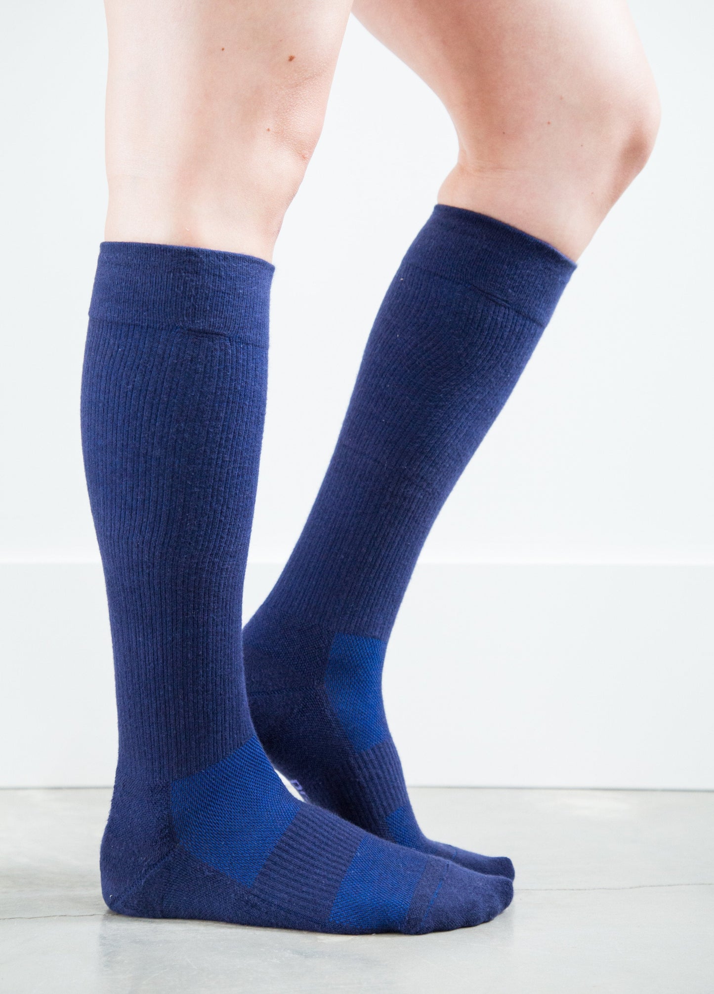 Solid Navy Cotton - Medical Compression Socks