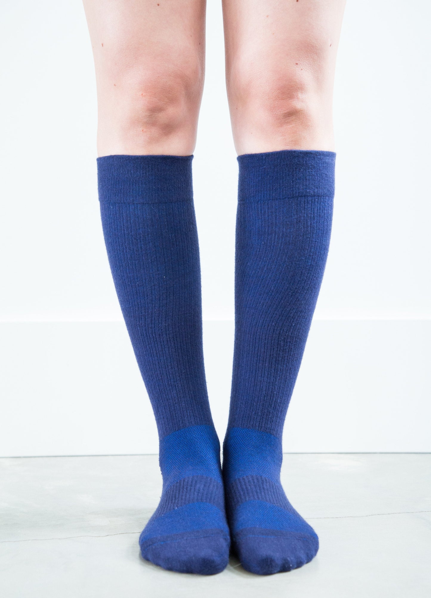 Solid Navy Cotton - Medical Compression Socks