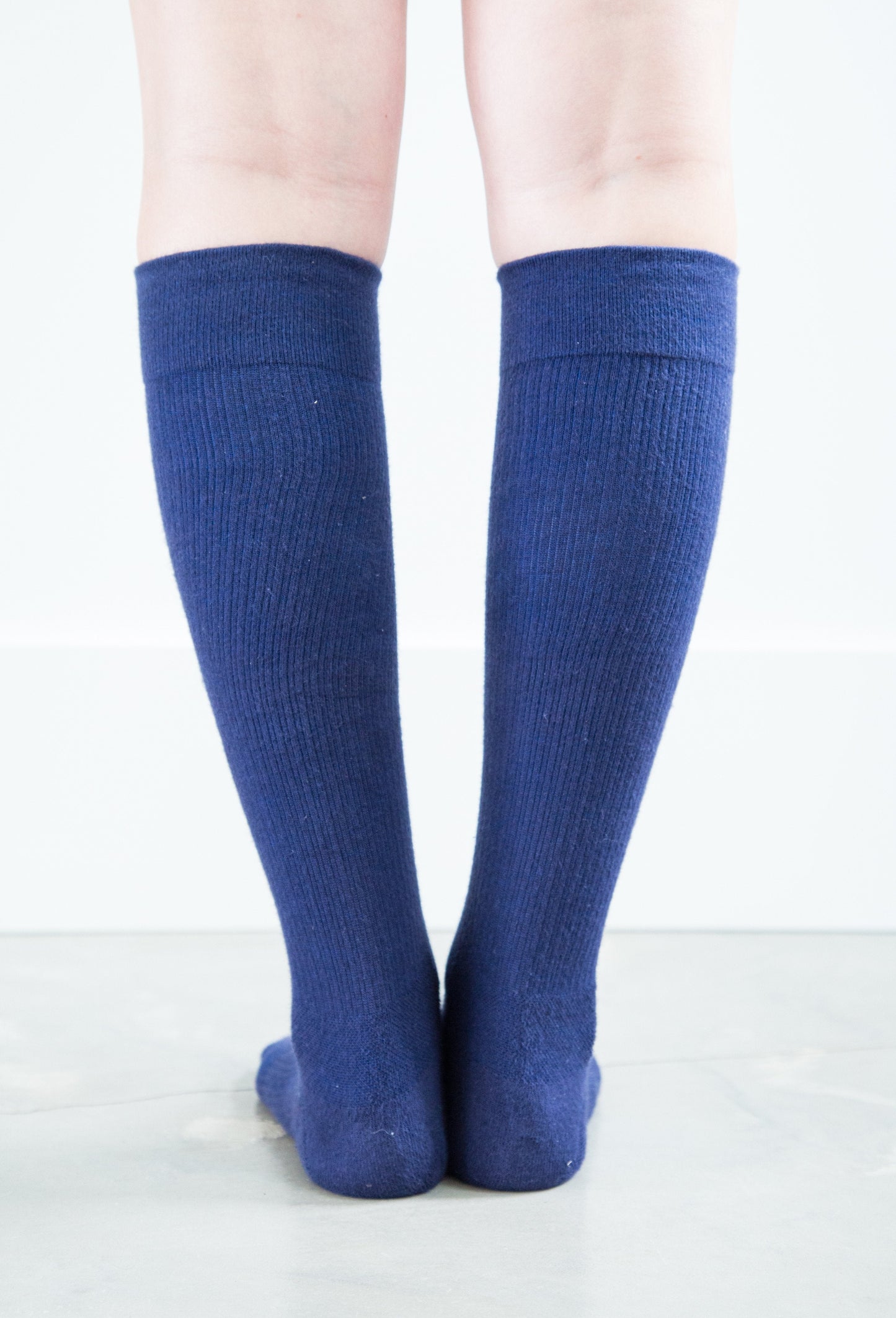 Solid Navy Cotton - Medical Compression Socks