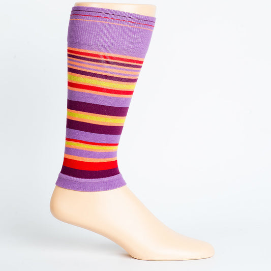 Stripe Purple + Orange Cotton Compression Sleeve